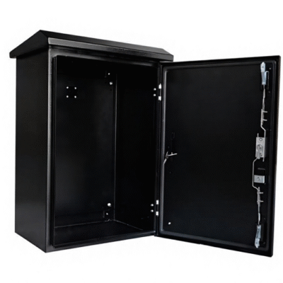 Durable Stainless Steel Outdoor Electrical Enclosure, IP65 Dustproof Metal Distribution Box, Heavy-Duty Engineering Housing