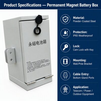 Outdoor Ip54 Battery Cabinet Enclosure Cold Rolled Steel Sheet Metal Fabrication Factory Custom Storage Box